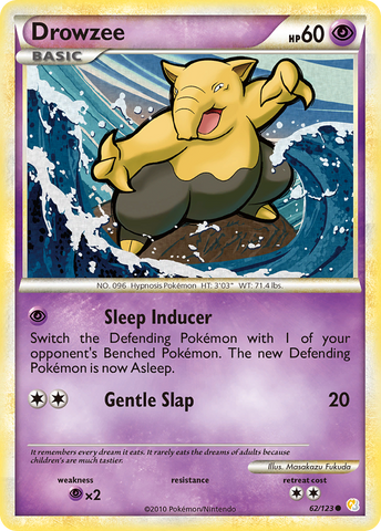 Drowzee (62/123) [HeartGold & SoulSilver: Base Set] - Comfy Hobbies