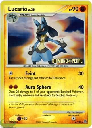 Lucario (6/130) [Burger King Promos: 2008 Collection] - Comfy Hobbies
