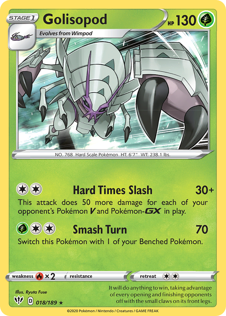 Golisopod (018/189) [Sword & Shield: Darkness Ablaze] - Comfy Hobbies