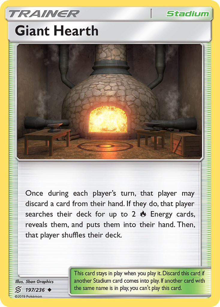 Giant Hearth (197/236) [Sun & Moon: Unified Minds] - Comfy Hobbies