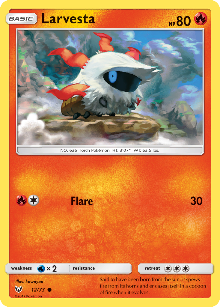 Larvesta (12/73) [Sun & Moon: Shining Legends] - Comfy Hobbies