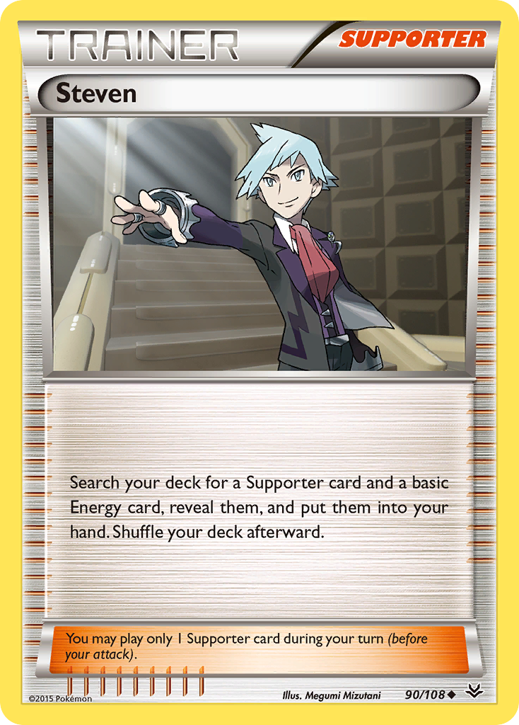 Steven (90/108) [XY: Roaring Skies] - Comfy Hobbies