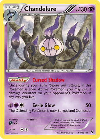 Chandelure (60/101) [Black & White: Noble Victories] - Comfy Hobbies