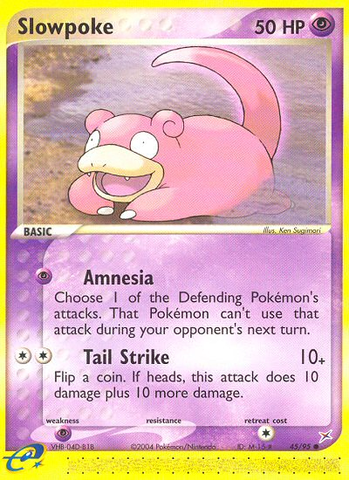 Slowpoke (45/95) [EX: Team Magma vs Team Aqua] - Comfy Hobbies