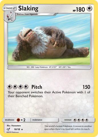 Slaking (18/18) [Sun & Moon: Detective Pikachu] - Comfy Hobbies