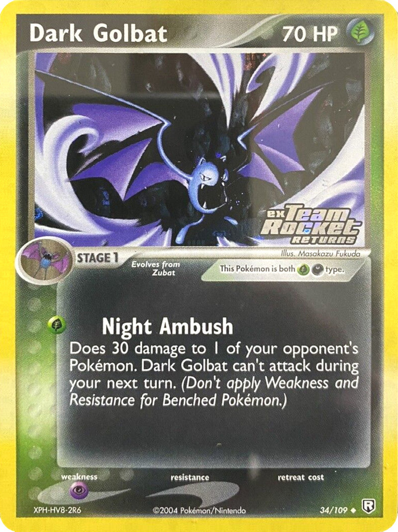 Dark Golbat (34/109) (Stamped) [EX: Team Rocket Returns] - Comfy Hobbies