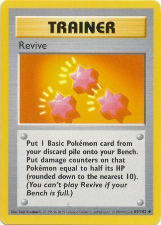 Revive (89/102) [Base Set Shadowless Unlimited] - Comfy Hobbies