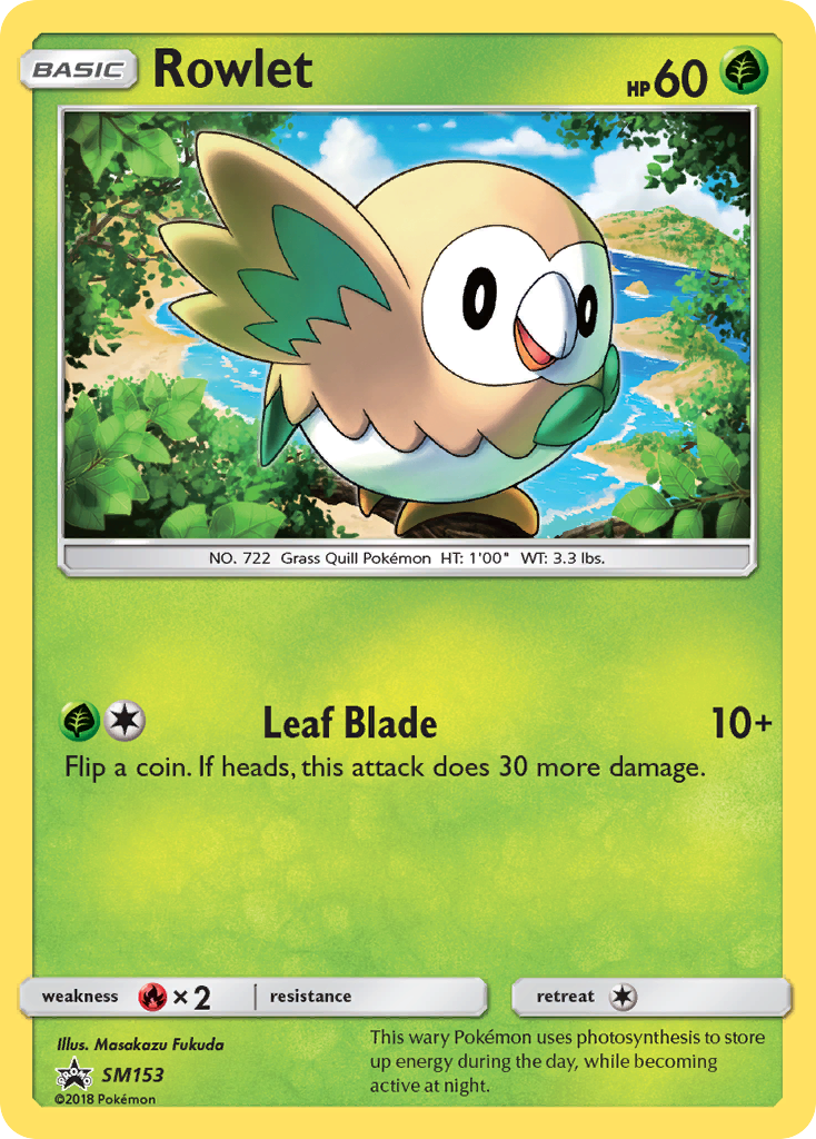 Rowlet (SM153) [Sun & Moon: Black Star Promos] - Comfy Hobbies