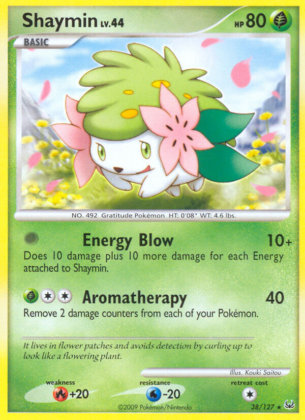 Shaymin (38/127) (Theme Deck Exclusive) [Platinum: Base Set] - Comfy Hobbies