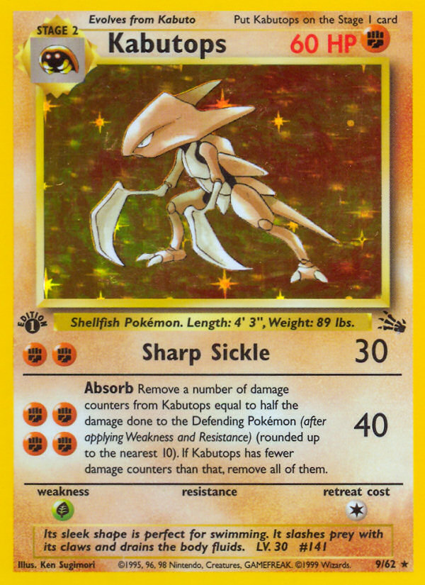 Kabutops (9/62) [Fossil 1st Edition] - Comfy Hobbies