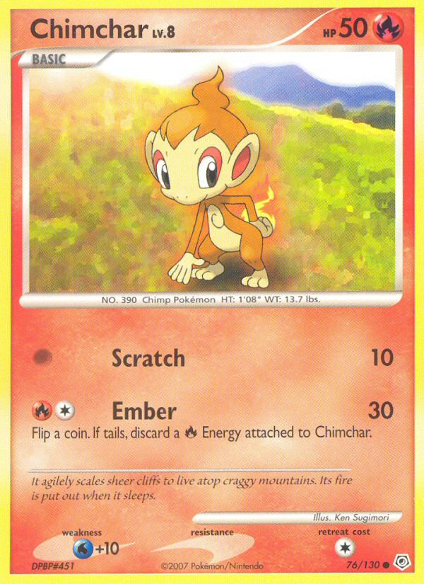 Chimchar (76/130) [Diamond & Pearl: Base Set] - Comfy Hobbies