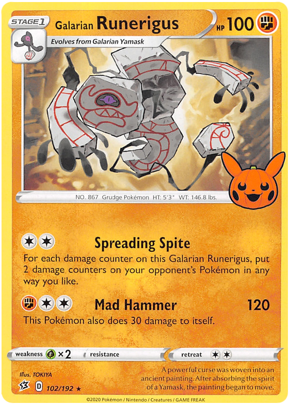 Galarian Runerigus (102/192) [Trick or Trade 2023] - Comfy Hobbies