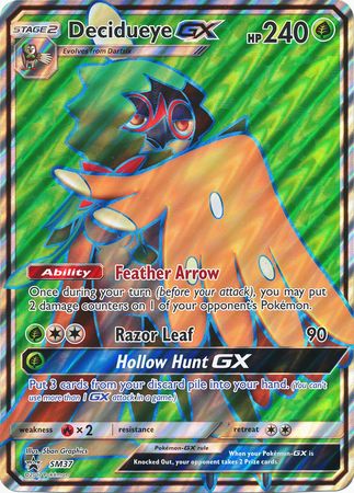 Decidueye GX (SM37) (Jumbo Card) [Sun & Moon: Black Star Promos] - Comfy Hobbies