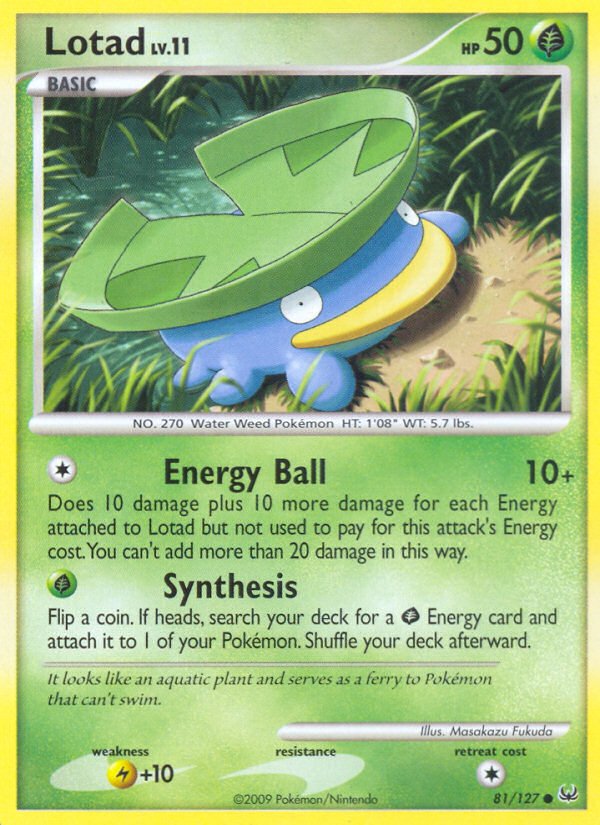 Lotad (81/127) [Platinum: Base Set] - Comfy Hobbies