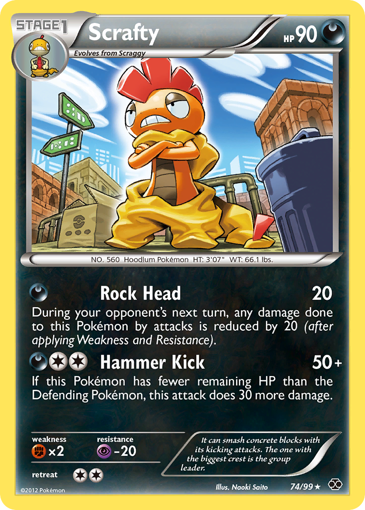 Scrafty (74/99) [Black & White: Next Destinies] - Comfy Hobbies
