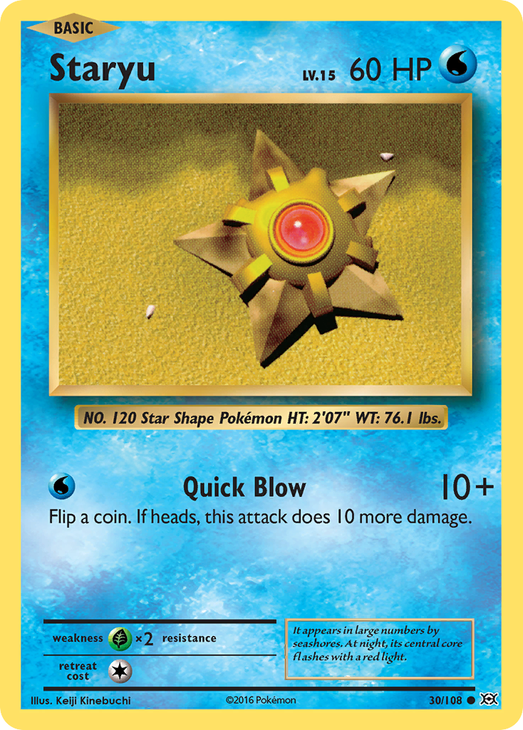 Staryu (30/108) [XY: Evolutions] - Comfy Hobbies