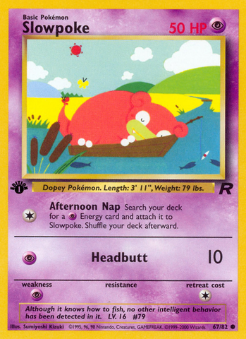Slowpoke (67/82) [Team Rocket 1st Edition] - Comfy Hobbies