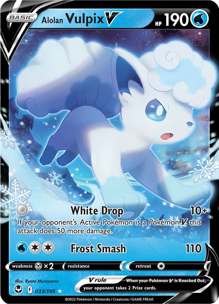 Alolan Vulpix V (033/195) [Sword & Shield: Silver Tempest] - Comfy Hobbies