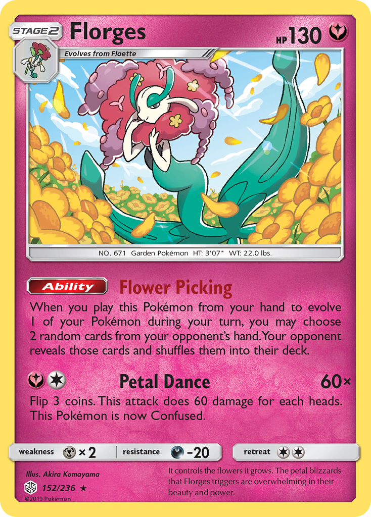 Florges (152/236) [Sun & Moon: Cosmic Eclipse] - Comfy Hobbies
