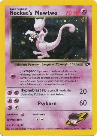 Rocket's Mewtwo (14/132) [Gym Challenge Unlimited] - Comfy Hobbies