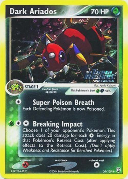Dark Ariados (30/109) (Stamped) [EX: Team Rocket Returns] - Comfy Hobbies