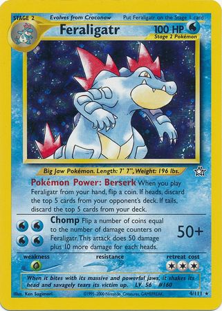 Feraligatr (4/111) [Neo Genesis Unlimited] - Comfy Hobbies