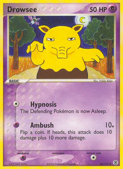 Drowzee (32/112) [EX: FireRed & LeafGreen] - Comfy Hobbies