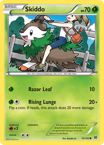 Skiddo (16/162) [XY: BREAKthrough] - Comfy Hobbies