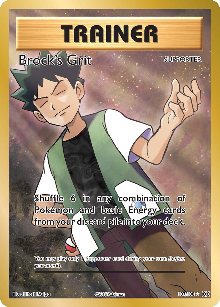 Brock's Grit (107/108) [XY: Evolutions] - Comfy Hobbies