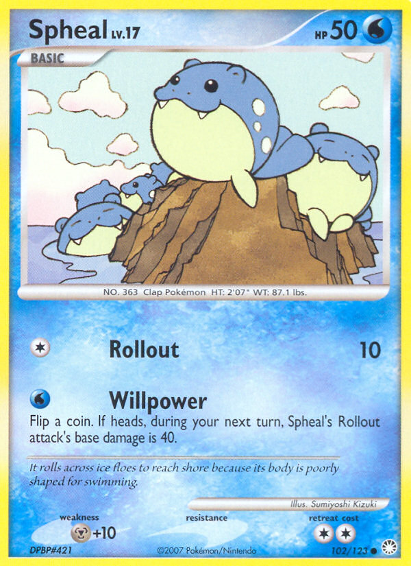 Spheal (102/123) [Diamond & Pearl: Mysterious Treasures] - Comfy Hobbies