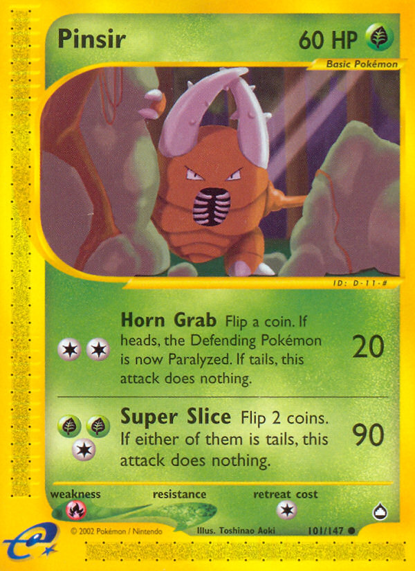 Pinsir (101/147) [Aquapolis] - Comfy Hobbies