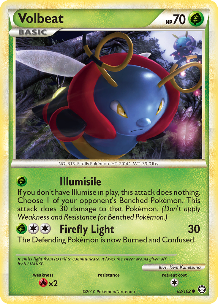 Volbeat (82/102) [HeartGold & SoulSilver: Triumphant] - Comfy Hobbies