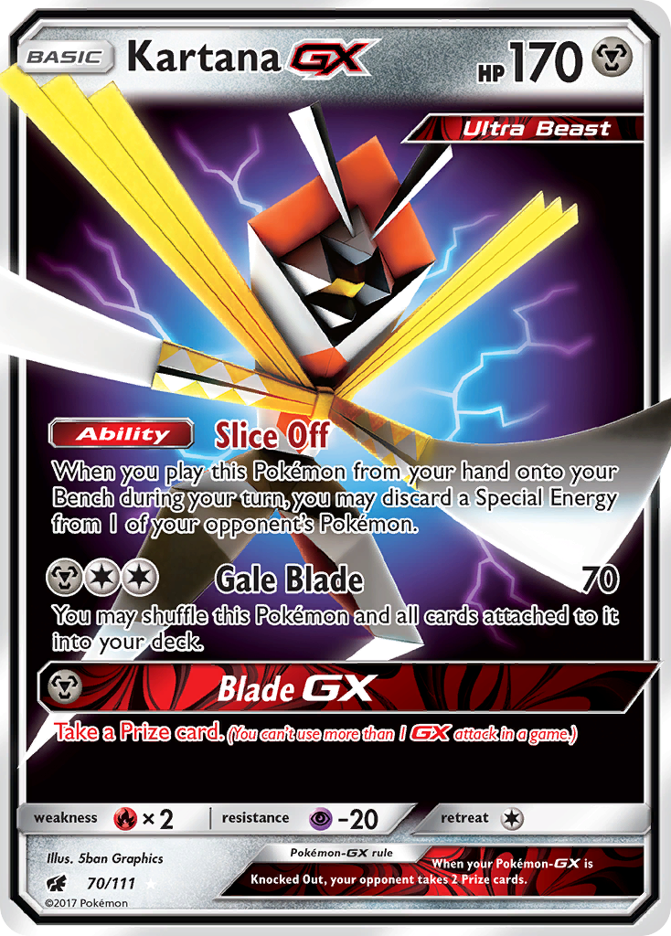 Kartana GX (70/111) [Sun & Moon: Crimson Invasion] - Comfy Hobbies