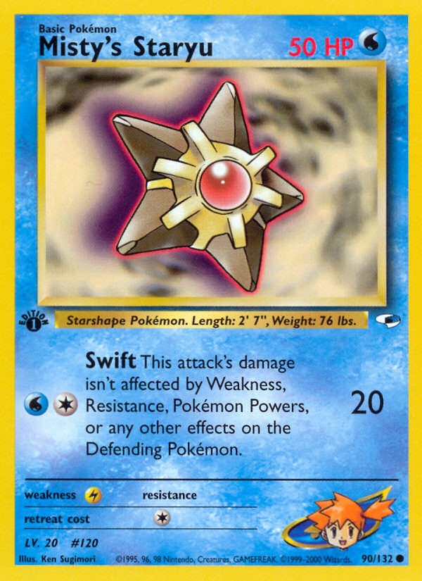 Misty's Staryu (90/132) [Gym Heroes 1st Edition] - Comfy Hobbies