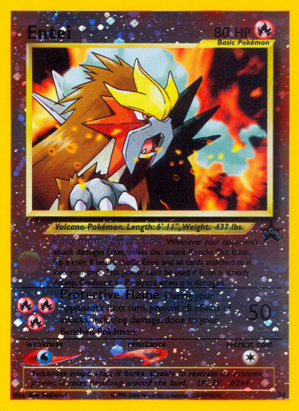 Entei (34) [Wizards of the Coast: Black Star Promos] - Comfy Hobbies