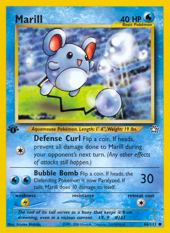 Marill (66/111) [Neo Genesis 1st Edition] - Comfy Hobbies