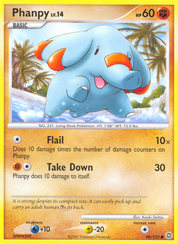 Phanpy (98/132) [Diamond & Pearl: Secret Wonders] - Comfy Hobbies