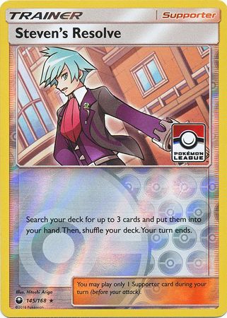 Steven's Resolve (145/168) (League Promo) [Sun & Moon: Celestial Storm] - Comfy Hobbies