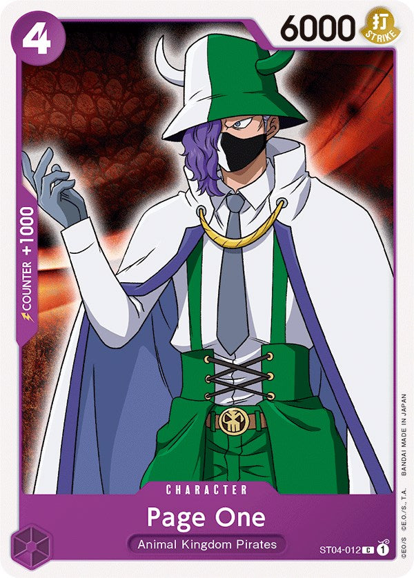 Page One [Starter Deck: Animal Kingdom Pirates] - Comfy Hobbies