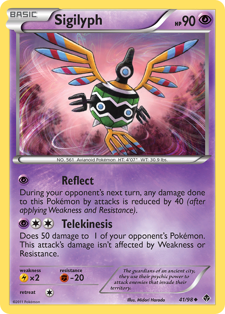 Sigilyph (41/98) [Black & White: Emerging Powers] - Comfy Hobbies