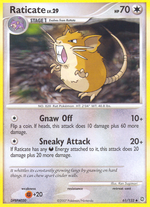 Raticate (61/132) [Diamond & Pearl: Secret Wonders] - Comfy Hobbies