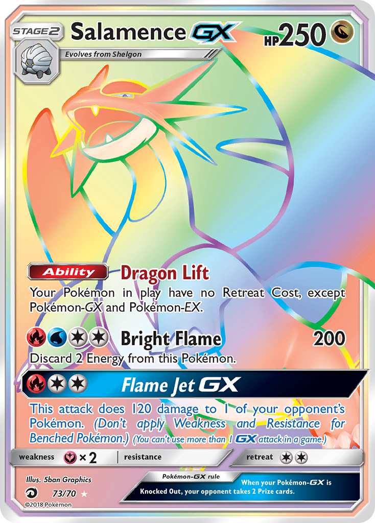 Salamence GX (73/70) [Sun & Moon: Dragon Majesty] - Comfy Hobbies