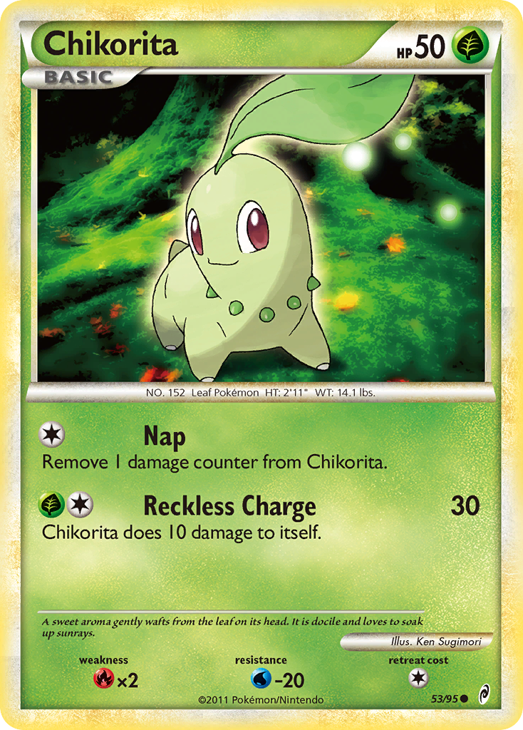Chikorita (53/95) [HeartGold & SoulSilver: Call of Legends] - Comfy Hobbies