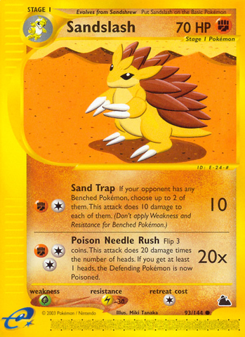 Sandslash (93/144) [Skyridge] - Comfy Hobbies