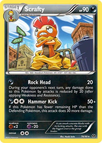 Scrafty (74/99) (Theme Deck Exclusive) [Black & White: Next Destinies] - Comfy Hobbies