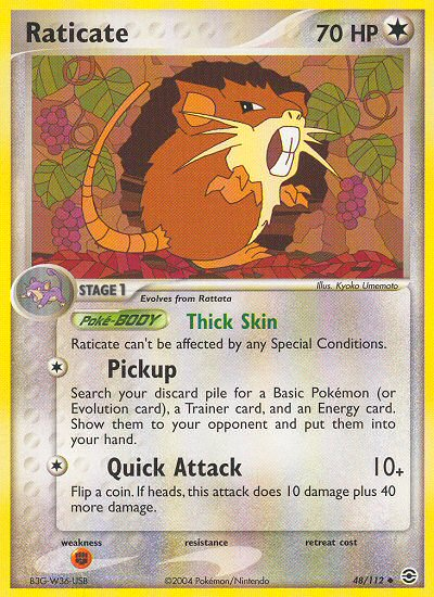 Raticate (48/112) [EX: FireRed & LeafGreen] - Comfy Hobbies
