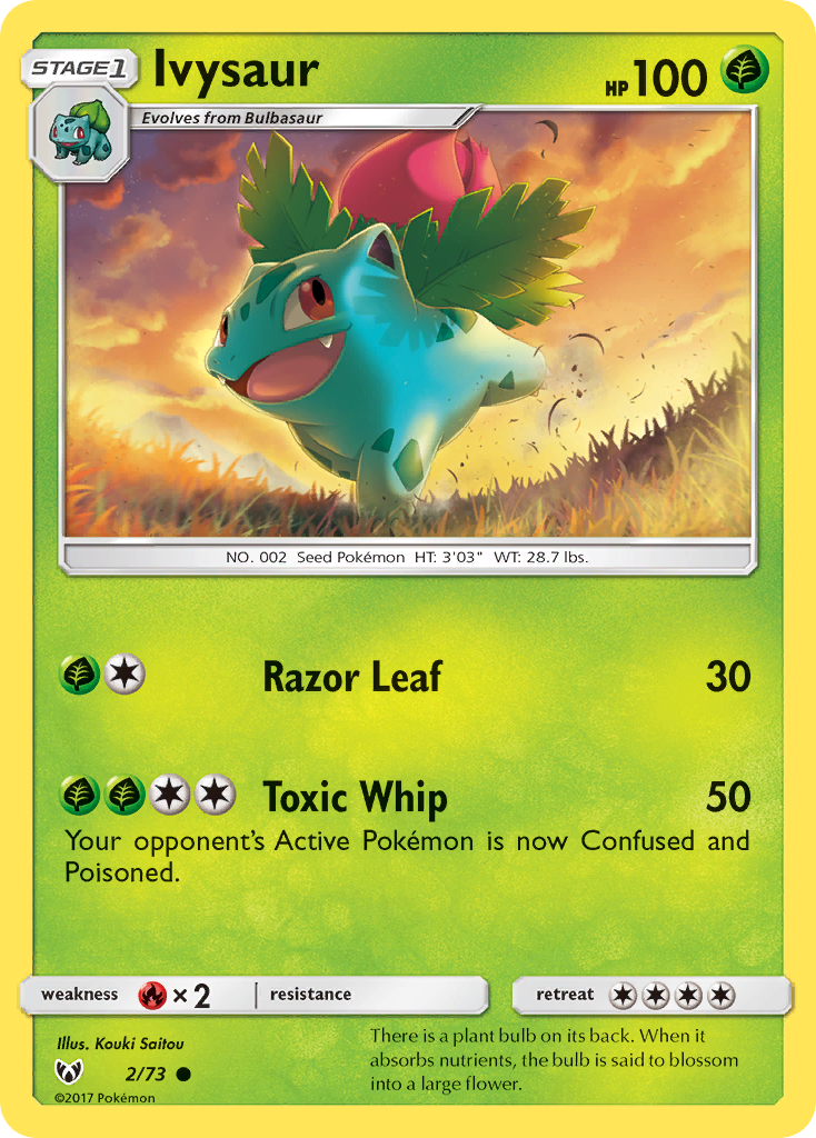Ivysaur (2/73) [Sun & Moon: Shining Legends] - Comfy Hobbies