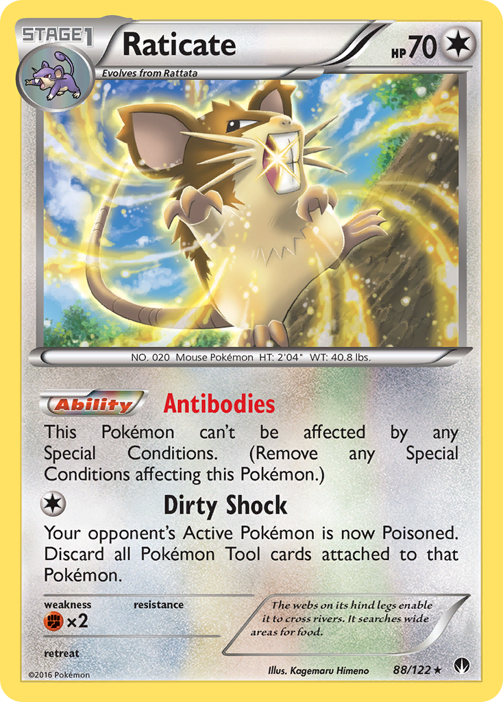Raticate (88/122) [XY: BREAKpoint] - Comfy Hobbies