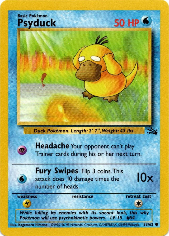Psyduck (53/62) [Fossil Unlimited] - Comfy Hobbies