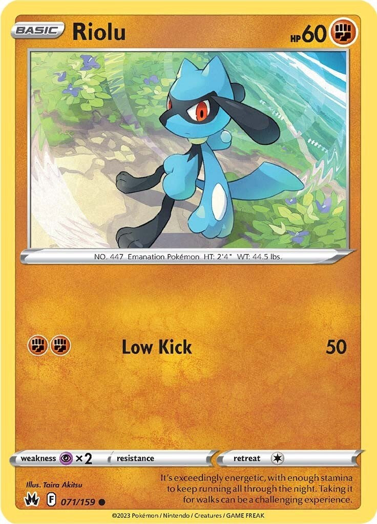 Riolu (071/159) [Sword & Shield: Crown Zenith] - Comfy Hobbies